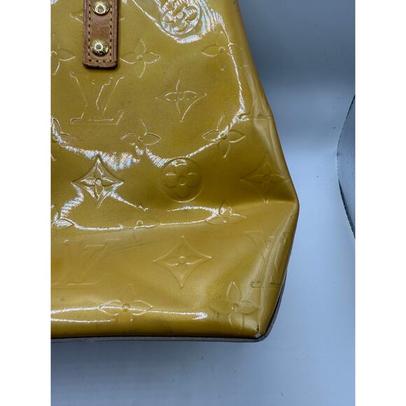 Louis Vuitton Monogram  Vernis Reade PM Mini Tote Bag in Mustard - Picture 3 of 8